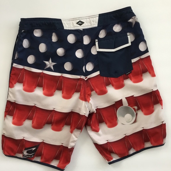 O’Neill Mens Board Shorts Beer Pong Size 34 - Picture 2 of 9